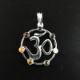 7 Chakra Stone Metal Pendant 7 Chakra Stone Metal Pendant