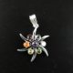 7 Chakra Stone Metal Pendant 7 Chakra Stone Metal Pendant
