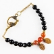 Show details for Black Agate Carnelian Bracelet Picture of Black Agate Carnelian Bracelet