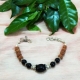 Black Agate & Rudraksha Beads Bracelet Black Agate & Rudraksha Beads Bracelet