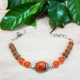 Carnelian & Rudraksha Beads Bracelet Carnelian & Rudraksha Beads Bracelet