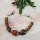 Red Jasper & Rudraksha Beads Bracelet Red Jasper & Rudraksha Beads Bracelet