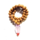 5 Face Rudraksha Mala with Amethyst Pendant 5 Face Rudraksha Mala with Amethyst Pendant