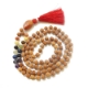 5 Face Rudraksha Mala with gemstone pendant Rudraksha Mala with Red Jasper Pendant