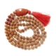 5 Face Rudraksha Mala with gemstone pendant Rudraksha Mala with Red Jasper Pendant