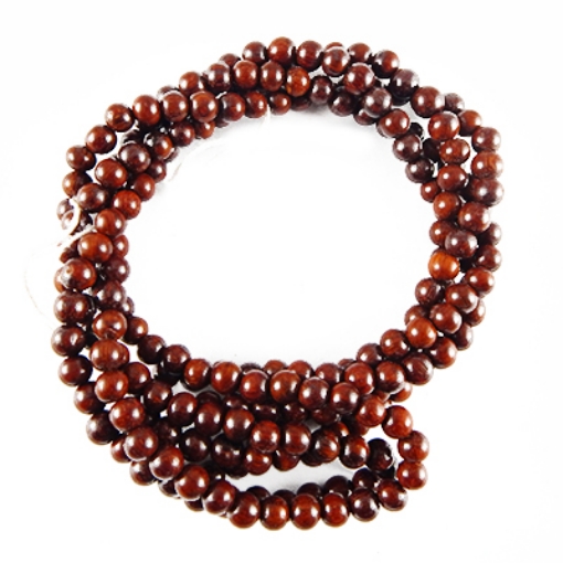 Picture of Perles de bois de santal rouge 6 mm