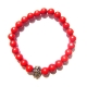 Show details for Red Coral Gemstone Bracelet    Picture of Red Coral Gemstone Bracelet