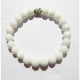 Show details for White Jade Gemstone Bracelet    Picture of White Jade Gemstone Bracelet