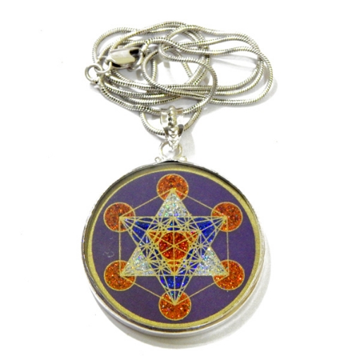 Picture of Metatrons Würfel Heiliger geometrischer Anhänger